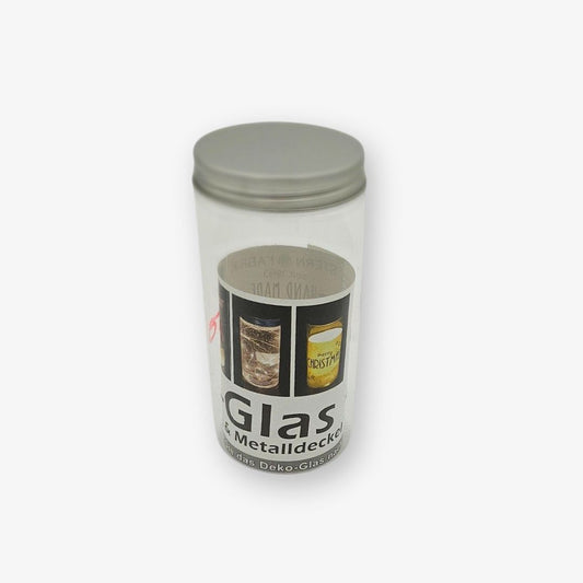 Deko Glas beleuchtet (Kunststoff + Deckel)