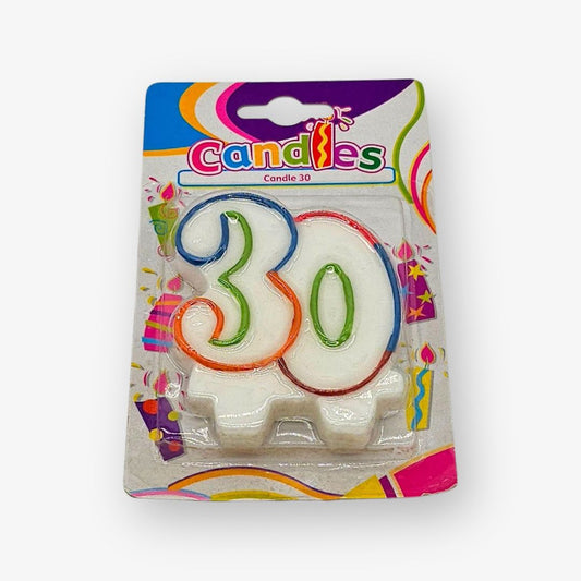Kerze 30ter Geburtstag